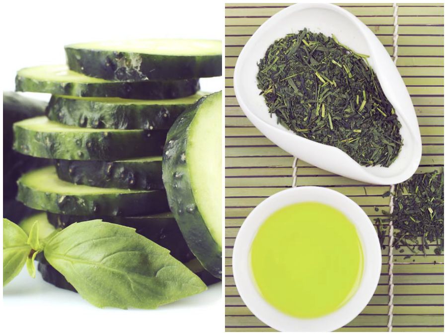 Spray de pepino y té verde para refrescar la piel