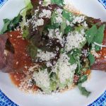 Enchiladas de cecina con huauzontles
