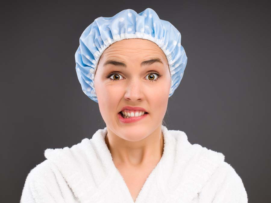 Improvisa tu gorra de baño