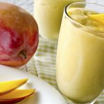Licuado de durazno y mango