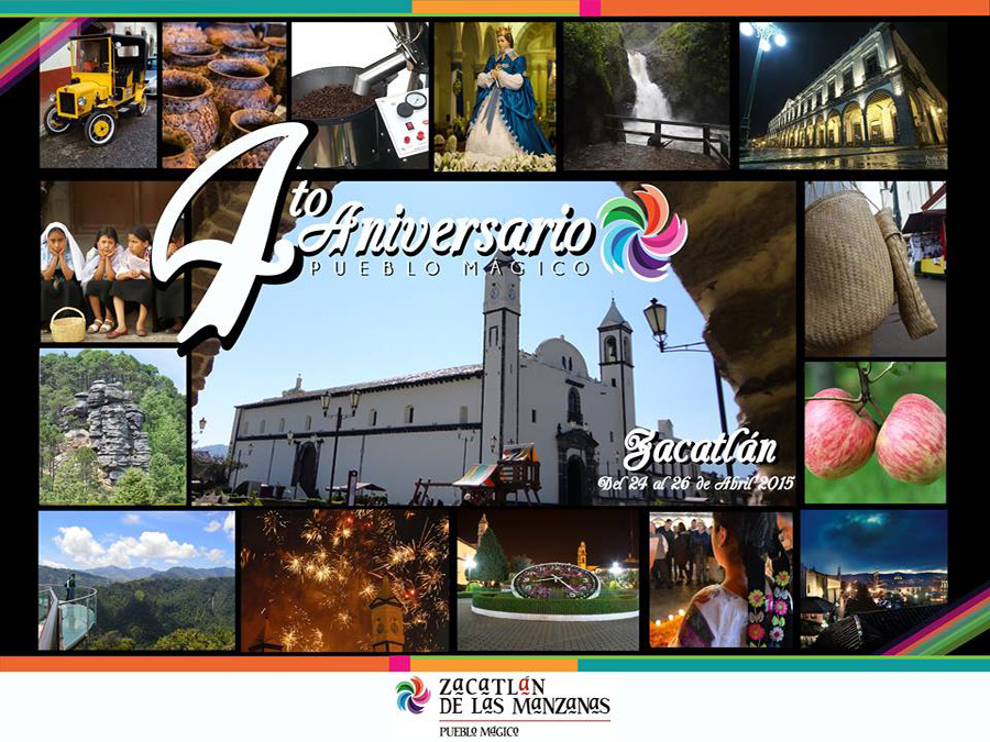 Celebra el cuarto aniversario de Zacatlán como Pueblo Mágico