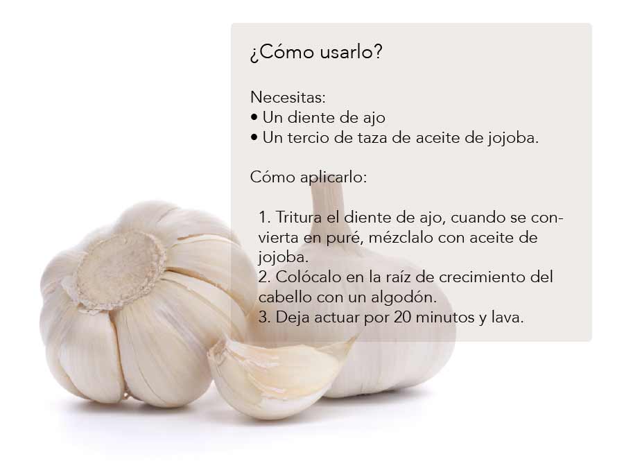 Ajo para que crezca el cabello