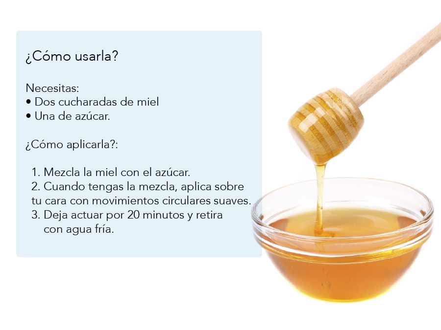 exfoliante miel y azúcar