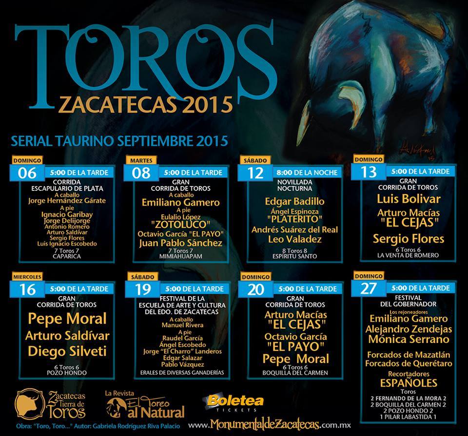 Serial Taurino de la Feria Nacional de Zacatecas 2015