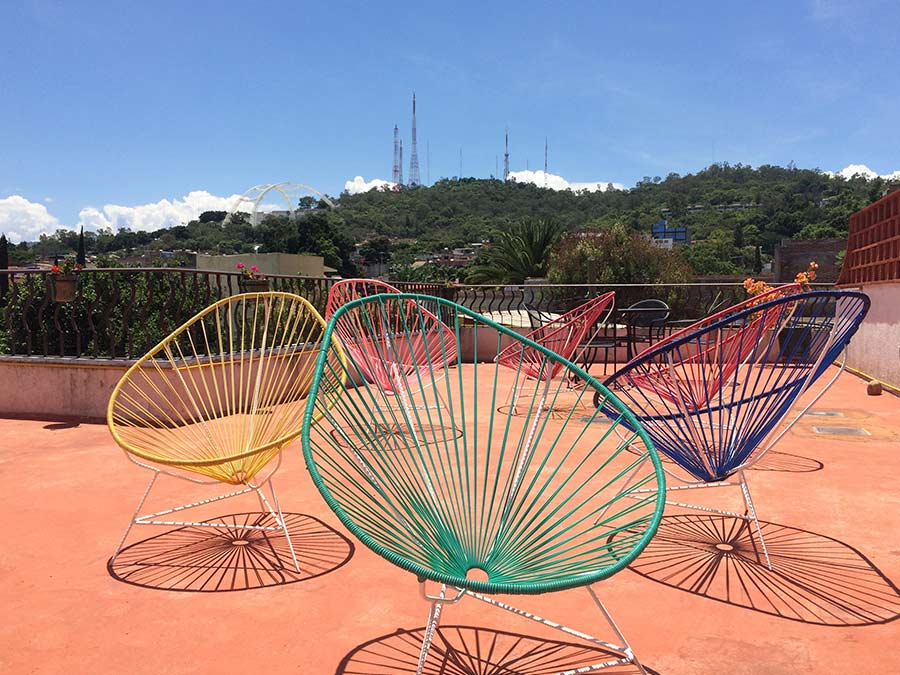 Terraza en La Casa Carlota, Foto: Mariana Castillo