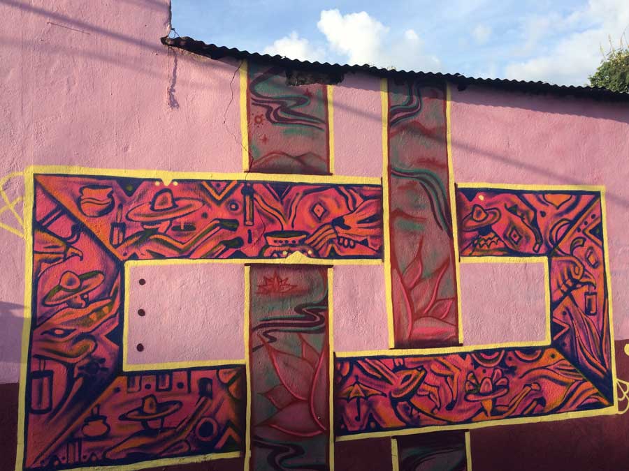 Otro de los murales en el Barrio de Xochimilco Foto: Mariana Castillo