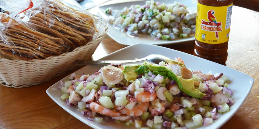Camarones, callos de hacha y más Foto: Mariana Castillo