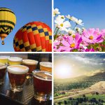 4 planes cerquita de la ciudad para este puente