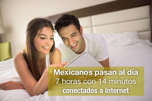 Mexicanos se conectan más de 7 horas al día