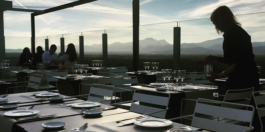 Dinner in the sky, un restaurante de altura