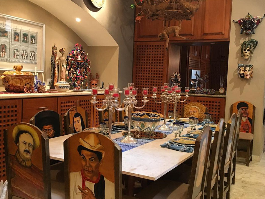 Comedor auténtico del siglo XVII.