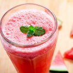 Smoothie de sandía con fresas y cerveza
