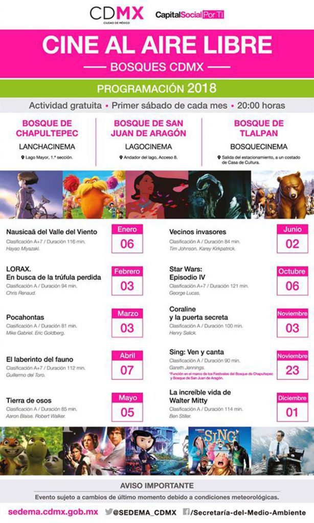 lugares en la cdmx para ver cine gratis