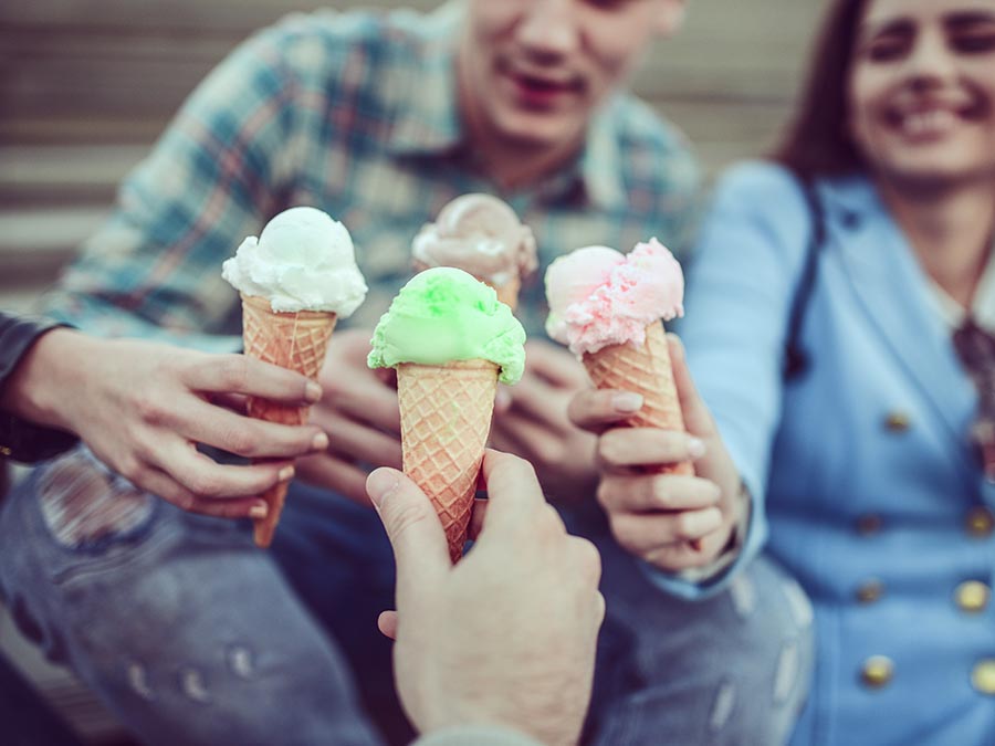 Comer helado es compartir