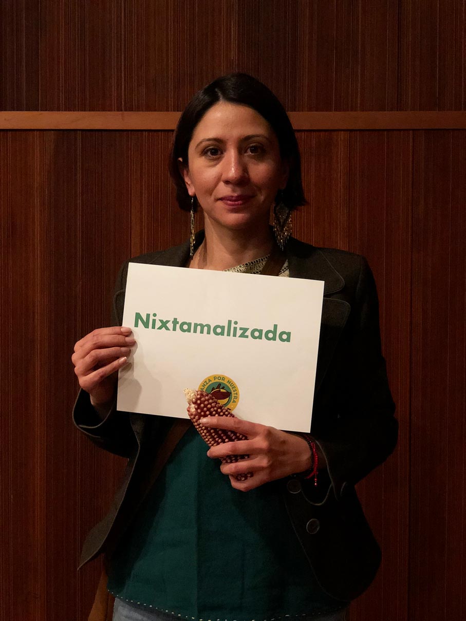 Francia Gutiérrez en Alianza por Nuestra Tortilla Foto: Mariana Castillo