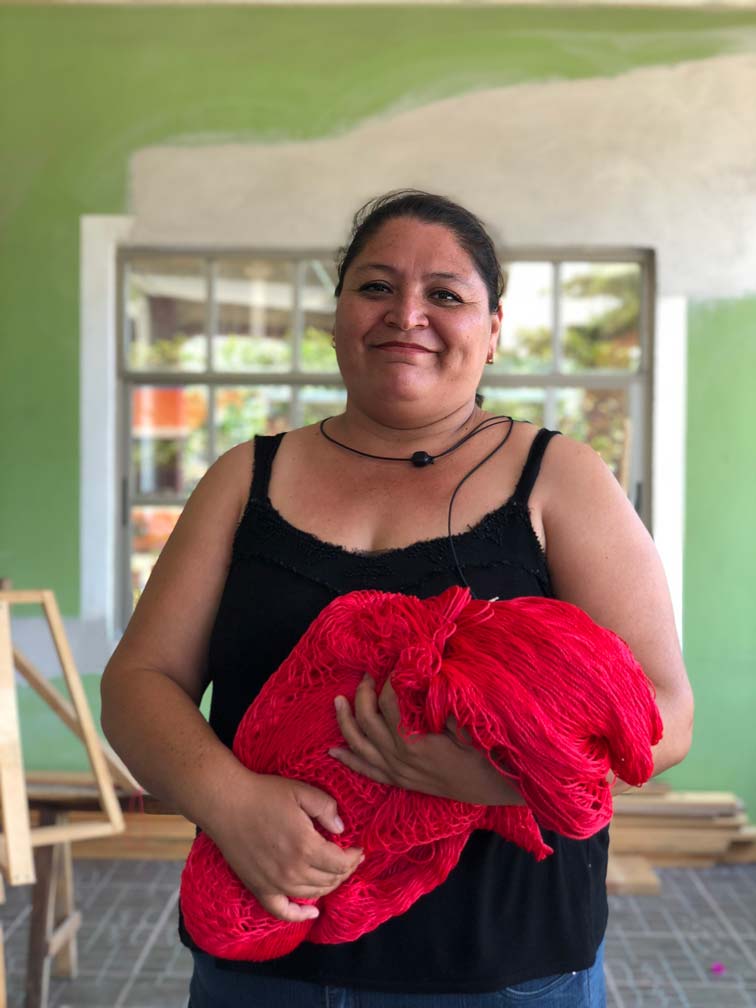 Reyna Toledo, alumna del taller de hamacas del Istmo de Tehuantepec Foto: Mariana Castillo