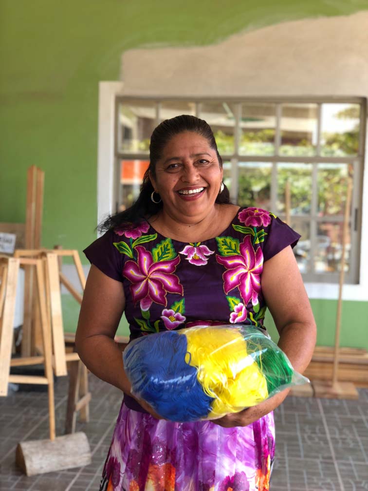 Luz Antonio, alumna del taller de hamacas del Istmo de Tehuantepec Foto: Mariana Castillo
