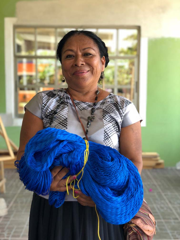 Sara Gallegos, maestra del taller de hamacas del Istmo de Tehuantepec Foto: Mariana Castillo