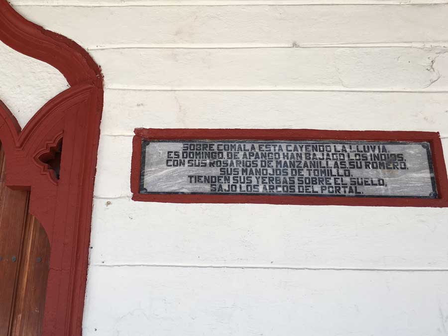 Los Arcos del Portal y una frase de Pedro Páramo de Juan Rulfo Foto: Mariana Castillo