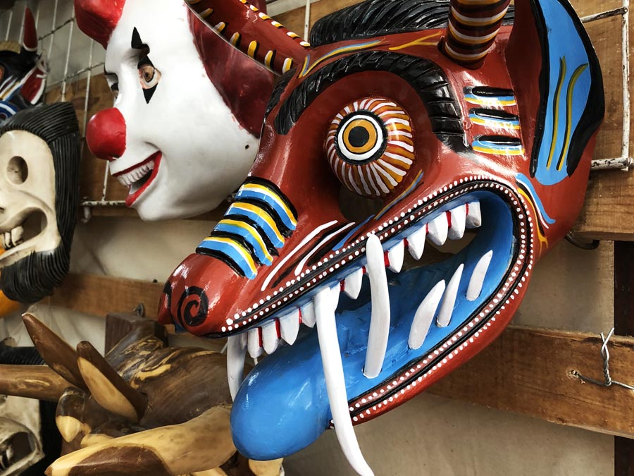 Máscaras de Tócuaro: artesanías michoacanas Foto: Mariana Castillo