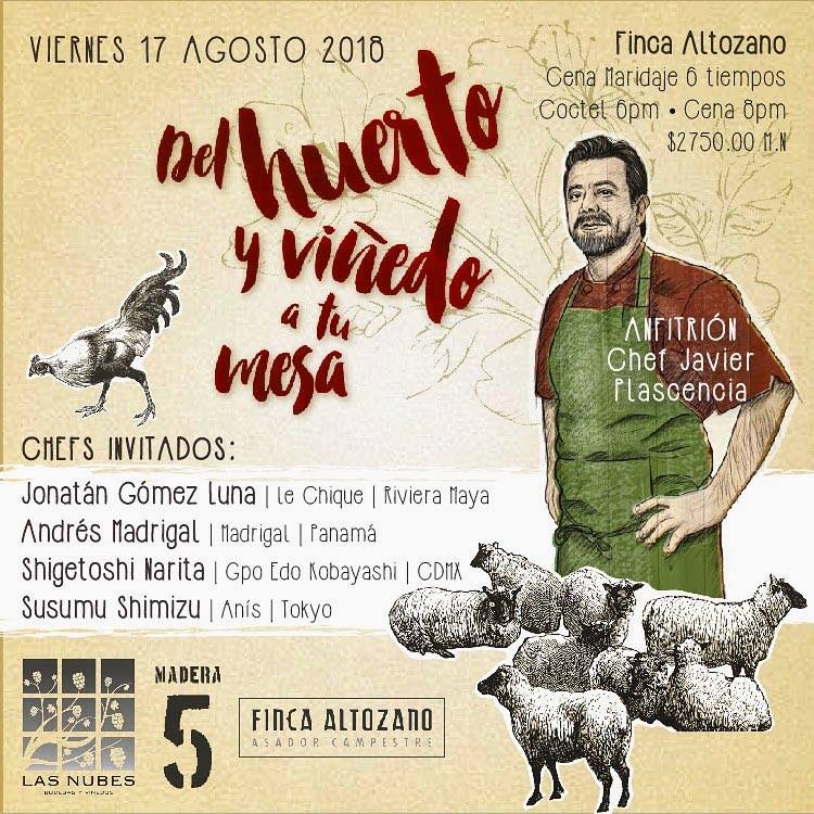 5 recomendaciones de cenas maridaje en las Fiestas de la Vendimia 2018