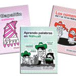 3 libros para colorear y aprender palabras en náhuatl
