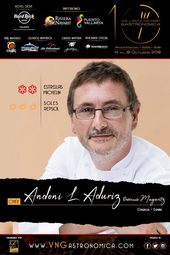 Andoni Luis Aduriz en Vallarta Nayarit Gastronómica 2018