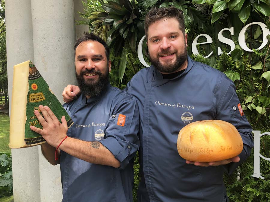Rodrigo Carrasco y José Miguel García, voceros de Quesos de Europa Foto: Mariana Castillo