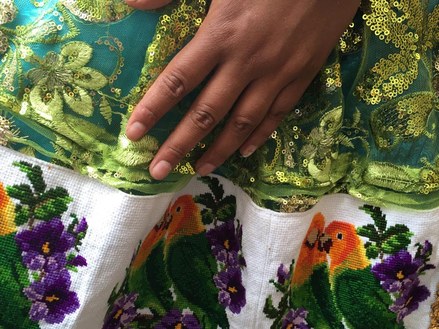 Escribir sobre comida: Luz Soto y su traje purépecha Foto: Mariana Castillo