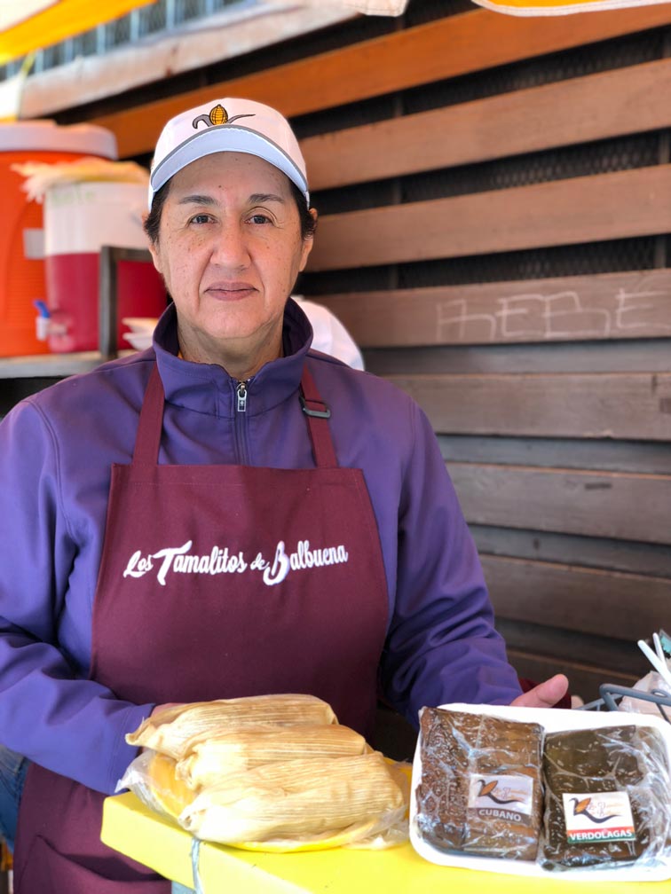 Los tamalitos de Balbuena: Hilda Sifuentes Foto: Mariana Castillo
