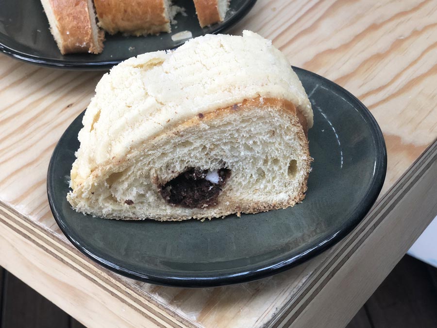 Roscas de reyes originales en CDMX: rosca rellena de brownie de Peltre Foto: Mariana Castillo