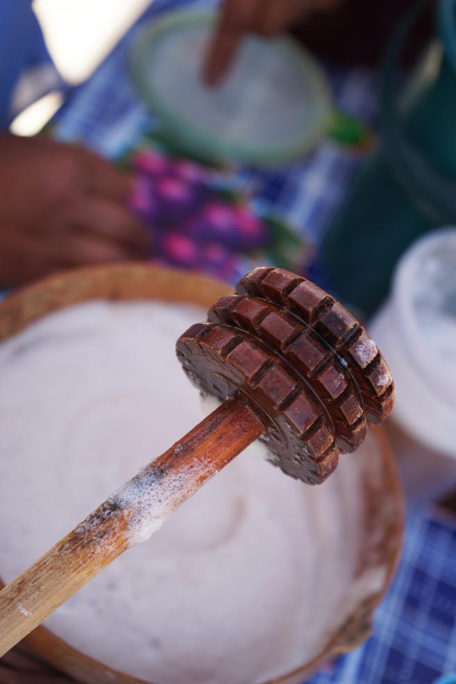 Bebidas con cacao en Oaxaca: molinillo para pozontle Foto: Mariana Castillo