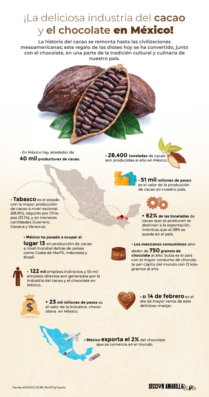 La deliciosa industria del cacao y el chocolate en México