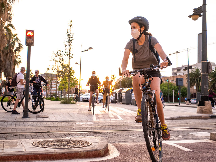 bicicleta como medio de transporte en epoca de coronavirus