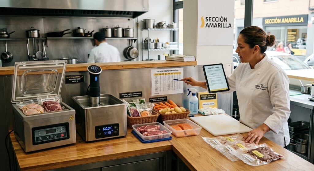 Pasos sencillos para empezar con la cocina al vacío en tu negocio