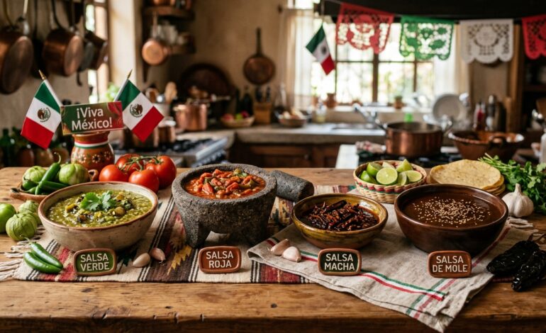Salsas madre de la gastronomía mexicana
