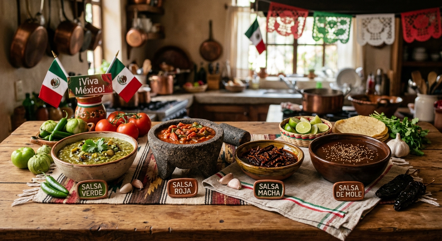 Salsas madre de la gastronomía mexicana
