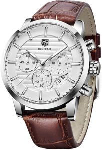 Benyar: "Benyar Classic - Reloj elegante económico de cuero genuino para eventos formales 5 relojes económicos para regalar a papá en este día del padre